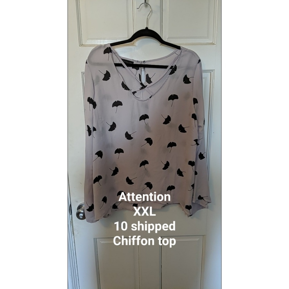 Light purple chiffon top